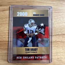 2000 NFL Rookie Card Tom Brady Rookie Phenoms, Gold Platinum Limited Edition2000