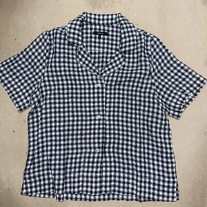 Quince Women's White 100% European Linen Short Sleeve Shirt sz S Button Up - Picture 1 of 7
