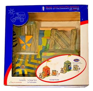 Papo/Le Toy Van TV 359 "Tenda d'Assedio con Palizzate Blue" Play Set medioevali - Bild 1 von 7
