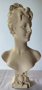 Esco Products 1958 Vintage Beautiful Woman Bust By Finedo 18" Good Condition - Picture 1 of 23