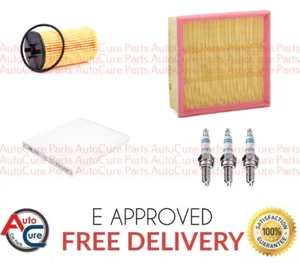 KIT DE SERVICIO FILTRO DE ACEITE Y AIRE PARA VAUXHALL CORSA D 1.0 06-11 + 3 X BUJÍAS - Imagen 1 de 1
