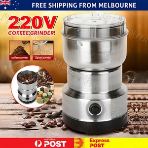Electric Coffee Grinder Grinding Milling Bean Nut Spice Matte Blender 350ML AUS - Picture 1 of 11