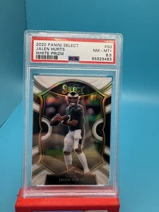 2020 Panini Select Jalen Hurts White Prizm /35 PSA 8,5 - Bild 1 von 2