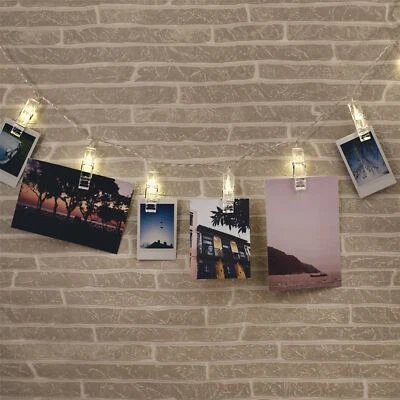 Thumbs Up 16 Clip Photo Hanging String LED Light Party Birthday Fairy Corded - Image 1 of 2