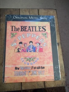 The Beatles Sgt Peppers Cover Blechschild. - Bild 1 von 1