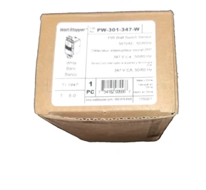 PIR Wall Switch Occupancy Sensor, 347V, White - Picture 1 of 2