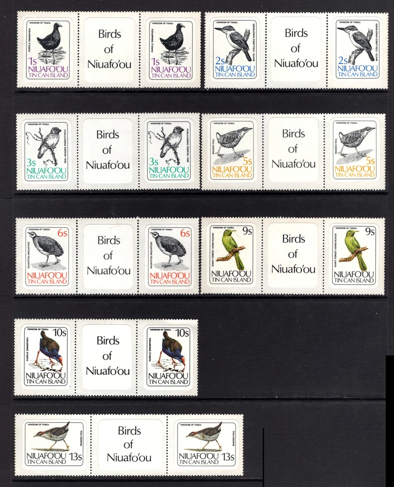 M21794 Tonga ~ Niuafo'ou 1983 SG27/41 - Birds BIRDS OF NIUAFO'OU in the gutters - Image 1 of 3