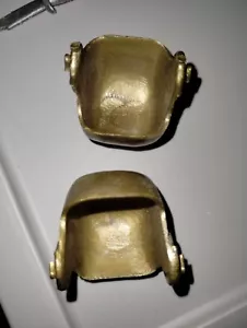 4d# Vintage 12" Hasbro 2x GI Joe Gold Pilot Helme - Picture 1 of 3