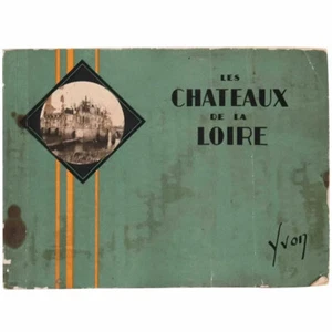 Vintage Illustrated Album: Les Chateaux de la Loire by Jean-M. Schweitzer c.1920 - Foto 1 di 6