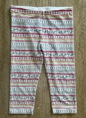 Leggings Cortos Colección Tea Floral Vid Niñas Talla 6 Elástico Algodón Spandex Foto 1 de 3