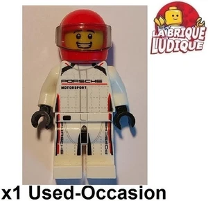 LEGO Figurine Minifig Speed Champions Porsche 963 Driver Helmet Red Used - Picture 1 of 1