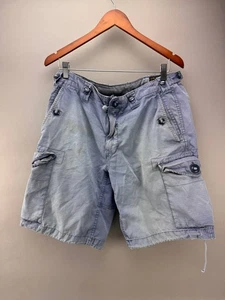 Vintage Polo Ralph Lauren Herren Cargo Shorts verwaschen blau Größe 32 - Bild 1 von 8