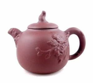 Tetera artesanal con temática de hojas de árbol YiXing Zisha 300 ml #01202301 - Imagen 1 de 5