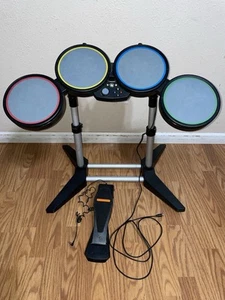 Rock Band Wired Harmonix Drum Set Xbox 360 Model #822149 No Sticks Not Tested - Picture 1 of 7