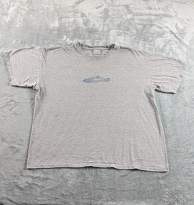 VTG Y2K Nike T-Shirt Men XL Loose Fit Boxy Swoosh Sneaker Graphic Tee Faded READ - Picture 1 of 24
