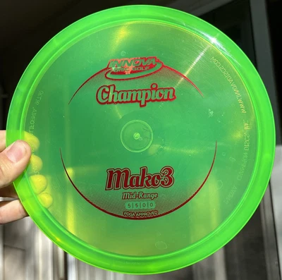 Innova Champion Mako3 - Green Dayglow 176g 9/10 Penned Older Run Used - Image 1 of 4