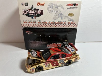 2001 RCCA 1/32 Dale Earnhardt Jr Budweiser MLB All-Star Game Club Car 24k Gold - Image 1 of 4