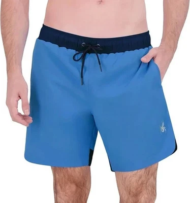 Pantalones cortos de natación Spyder para hombre, azul, talla XXL Foto 1 de 4