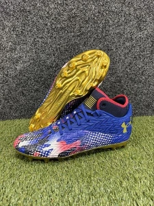 Under Armour Mens Size 10.5 US Football Cleats USA Flag Spotlight Clone 4 MC New - Picture 1 of 7