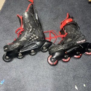 Rollerblade Macroblade 80 Men's Red Black  Inline Skates Size 11 - Picture 1 of 5