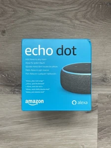 Amazon Echo Dot 3. Generation anthrazit schwarz Alexa intel. Lautsprecher Smart - Bild 1 von 1