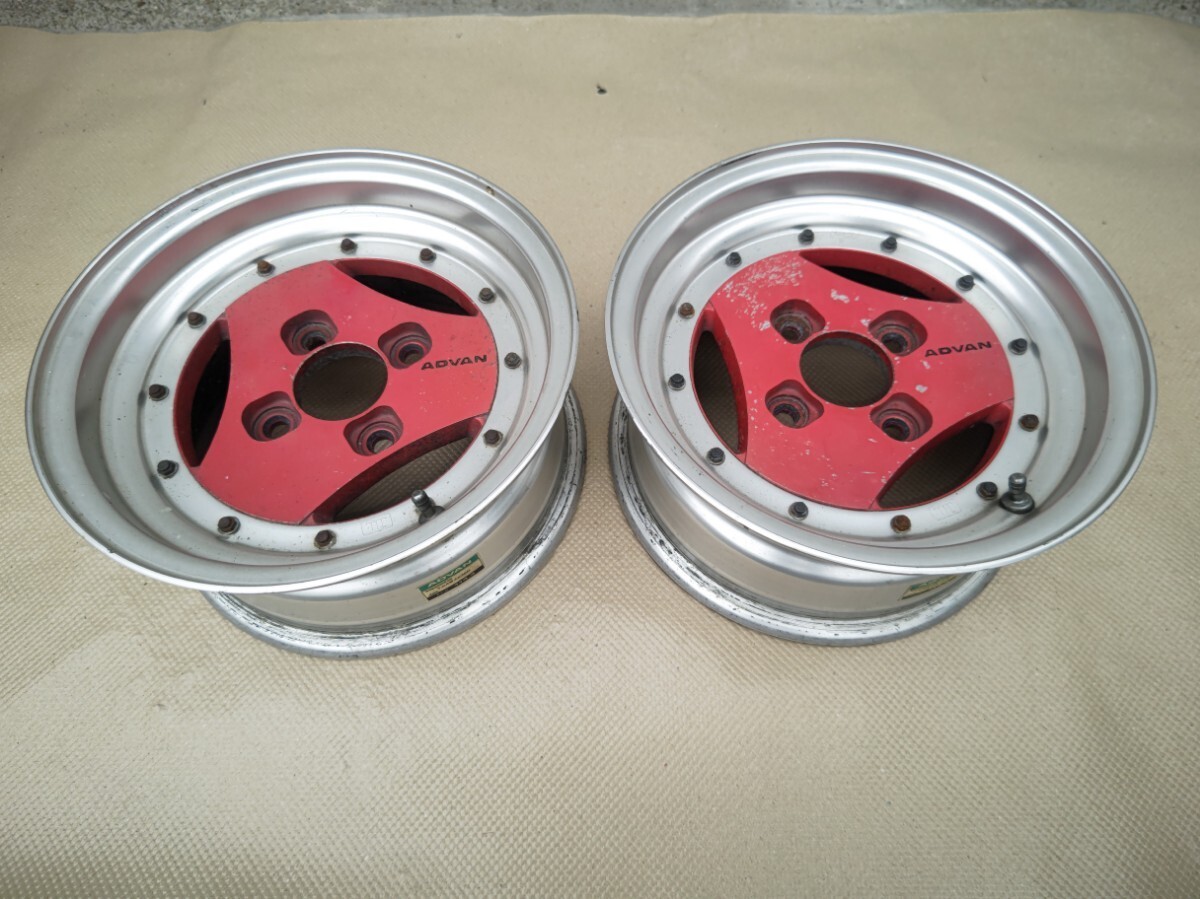 ADVAN Racing A3A 13インチ 4本 赤色 当時物 Advan A3A | Kyusha Shoes