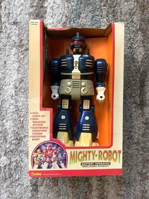 1994 Boley Mighty-Robot Battery Operated Walking Robot with Original Box - Image 1 of 4