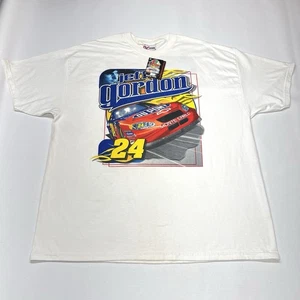 Vintage NASCAR T-Shirt Herren XL weiß Jeff Gordon 24 Racing Chase Flames 2004 Y2K - Bild 1 von 24