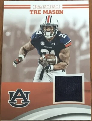 2015 Panini Auburn Team Collection Jersey Tre Mason TM-AU Tigers - Image 1 of 2