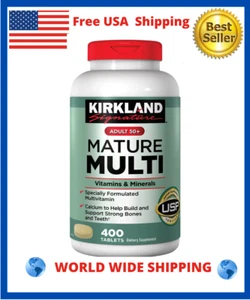 Kirkland Signature Adult 50+ Mature Multi Vitamins & Minerals, 400 Tablets - Picture 1 of 4