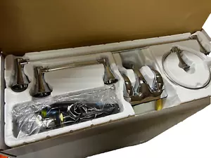 Kit de baño de mango Seasons Anchor Point 2 instalación rápida emergente cromo 1,2 GPM - Imagen 1 de 5