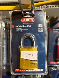 671/ ABUS 145/40 40mm Aluminium Combination Padlock 48829 - Picture 1 of 2