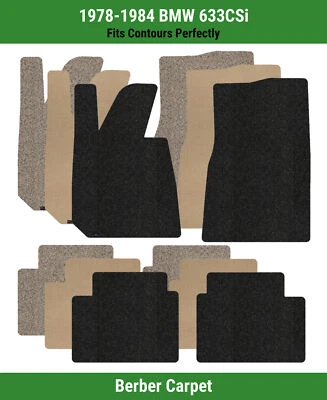 Alfombrillas Lloyd Berber fila delantera y trasera para BMW 633CSi 1978-1984  Foto 1 de 4