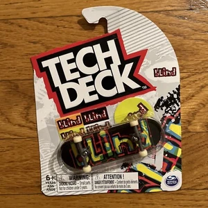 Tech Deck 2022 BLIND Logo Multicolor - Diapasón Monopatín - Nuevo - Imagen 1 de 2