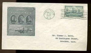793 4c NAVY FDC WASHINGTON, DC PLANTY #P1.3 IOOR CACHET - Picture 1 of 1