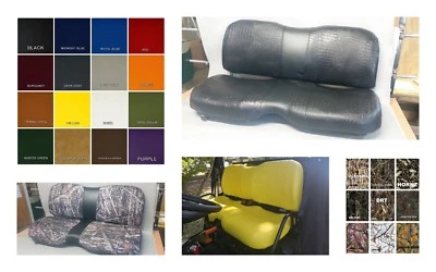 John Deere Gator Bench Seat Covers XUV 825i  in SOLID BLACK  or 25 Colors & Camo Foto 1 de 4