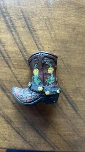 Decoración de botas, Texas, occidental, rosa amarilla - Imagen 1 de 5