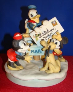 FIGURA DE NAVIDAD DE DISNEY SEASONS GREETINGS 1986 INSPIRADA EN 1936 TARJETA DE NAVIDAD DE ESTUDIO - Imagen 1 de 12