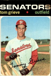 1971 Topps #167 Tom Grieve RC - FAIR