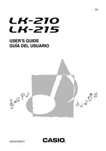 Users Guide & Owners Manual for Casio LK-210 & LK-215 Electronic Keyboard - Picture 1 of 3