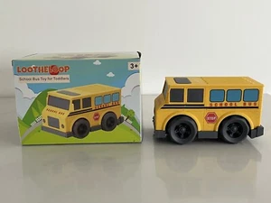 LOOTHELOOP School Bus Toys for Boys & Girls, Pull Back Car Learning Toys - Picture 1 of 5
