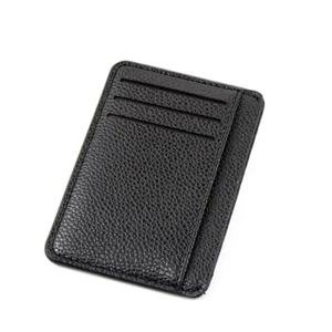 Mens Mini PU Leather Slim Wallet Credit Card Holder Pocket ID Money Clip US - Picture 1 of 22