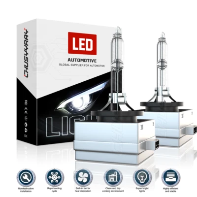 2X 180W LED Faros Reemplazar D1S D1R HID Xenón Super Blanco Kit de Conversión Foto 1 de 4
