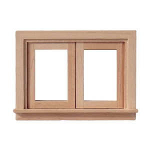 1:12 Doll House Window Frames Building Kit Life Scene Decors Accs Ornaments