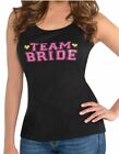 Team Bride Tank Top Shirt Black Bachelor Party Size S / M Brand New In Bag Sale
