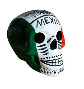 Pisapapeles Ceramic Arcilla Azúcar Calavera Día de Los Muertos MÉXICO Talavera Dead - Imagen 1 de 12