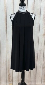 Calvin Klein Cocktailkleid Gr. 4 Strasskragen Schwarz Etui Ärmellos Neu mit Etikett - Bild 1 von 9