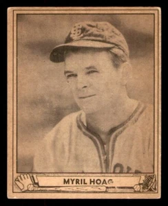 1940 Play Ball Baseball #52 Myril Hoag VG/EX *d3 - Picture 1 of 2