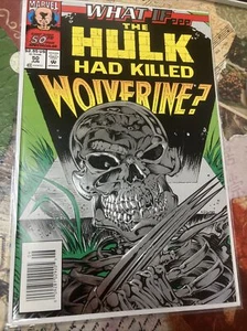 Marvel Comics What If #50 Hulk Killed Wolverine Foil Cover 1993 - Picture 1 of 8