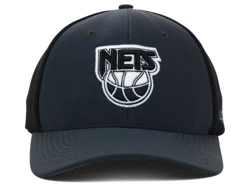 Brooklyn Nets 47 Brand Black and Graphite NBA HWC Flex Fit Hat Cap size S/M